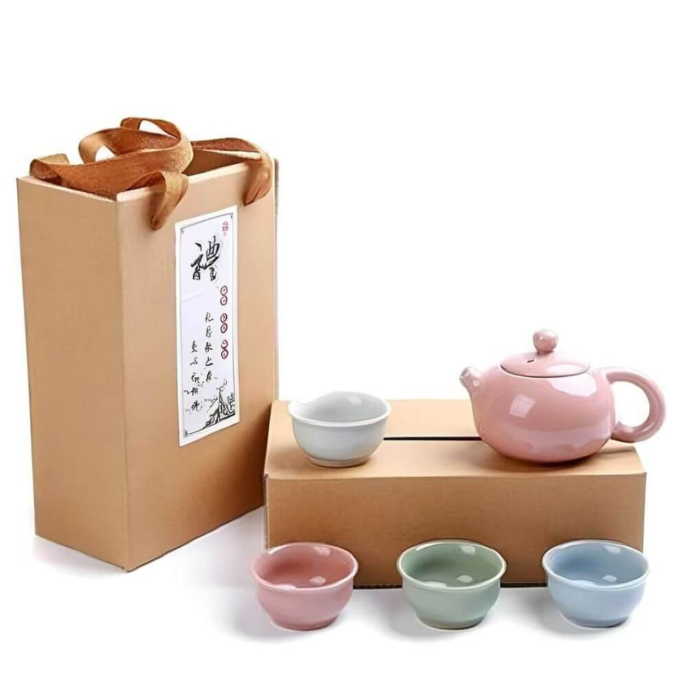 Best Quality Ceramics Tea Pot With Tea Cups Suitable For Traveling
