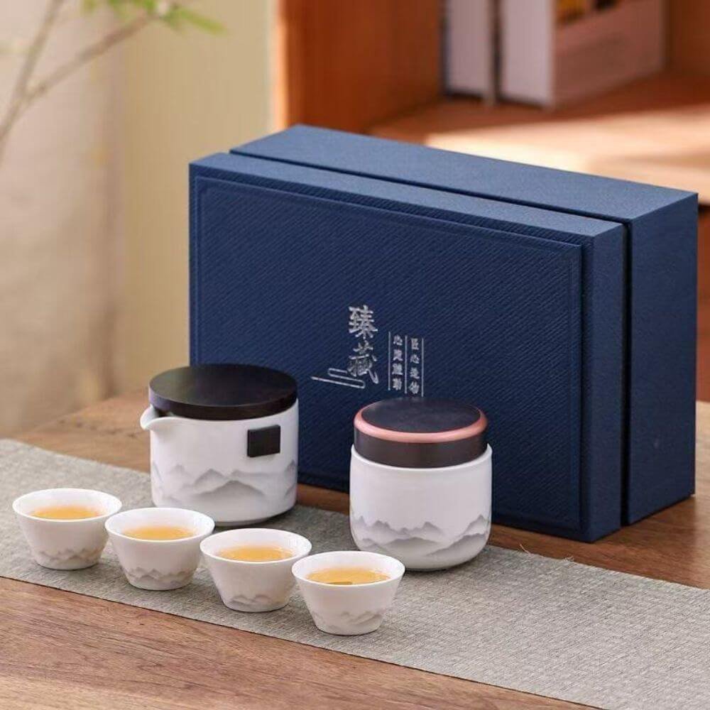 Chinese Kungfu Tea Business Ceremonial Set With Ceramics Cups and Pots Supplier