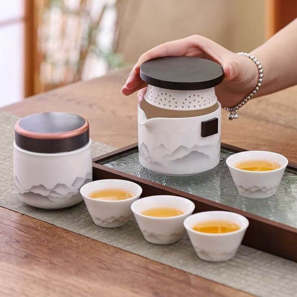 Get Chinese Kungfu Tea Business Ceremonial Set With Ceramics Cups and Pots At Lower Prices