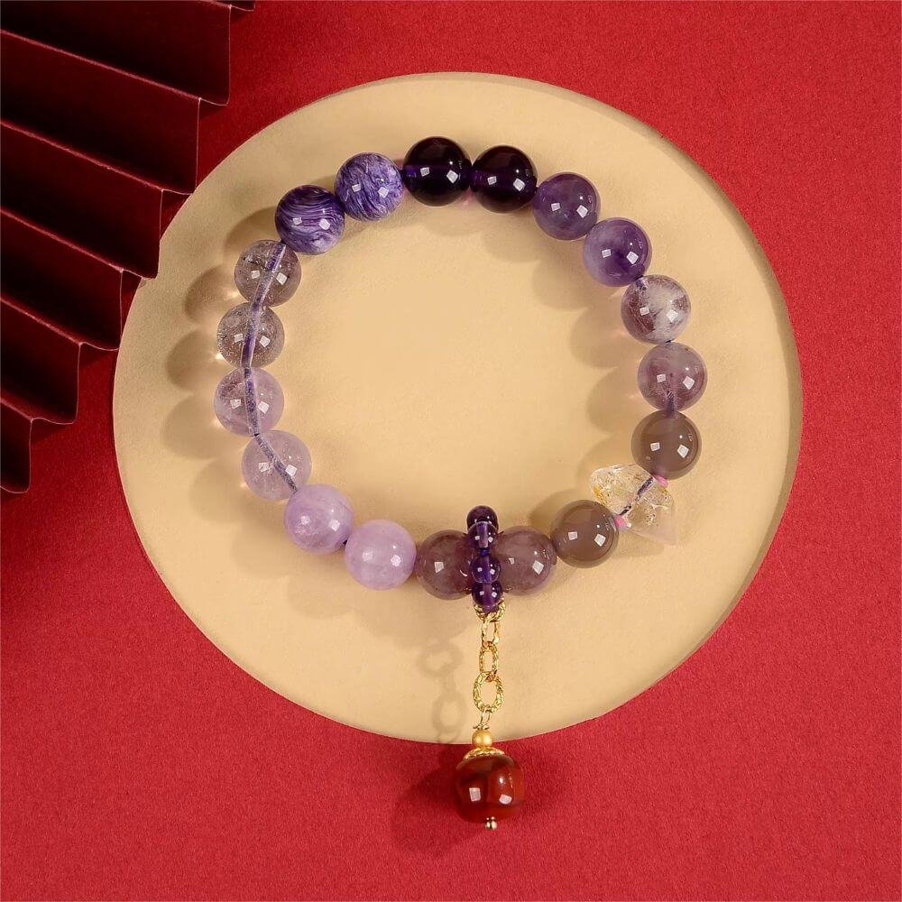 Get Purple Quartz Bracelet Praying For Lucks and Optimize Fengshui