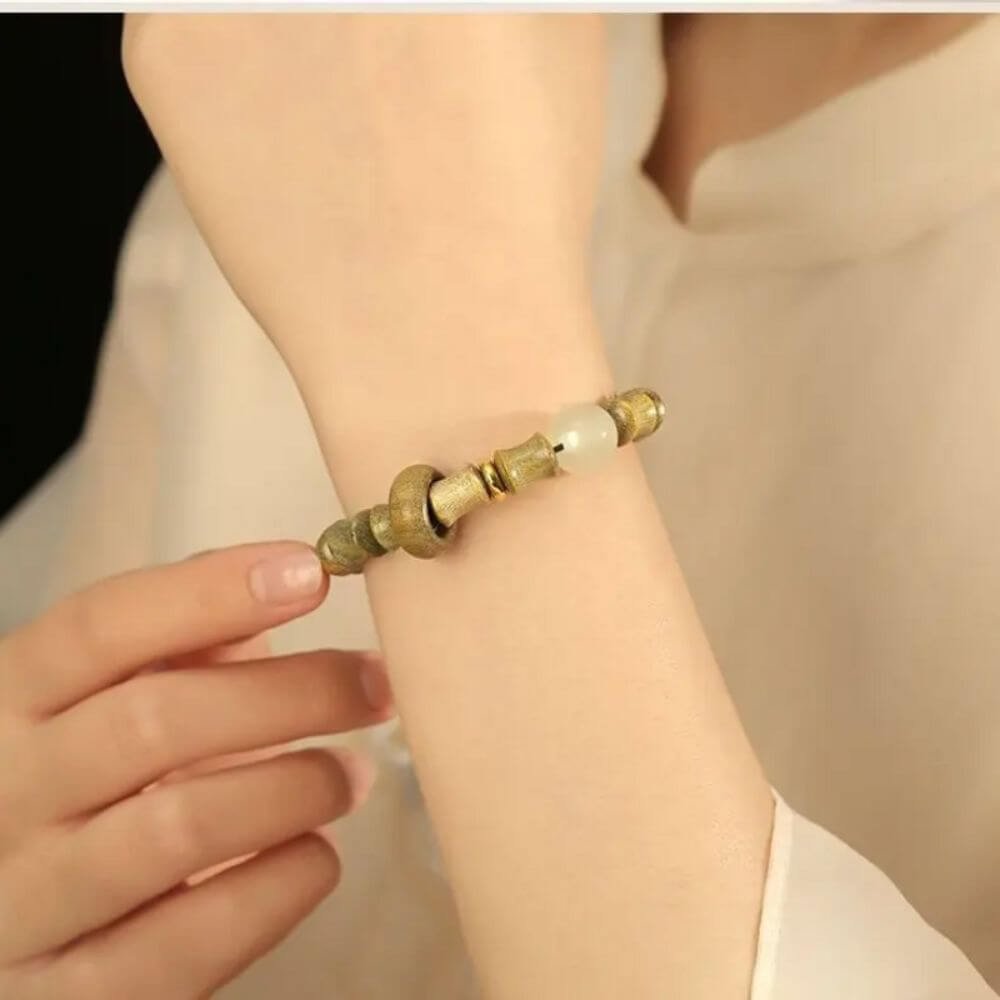 Get Shaolin Zen Guajacwood and Bamboo Bracelet For Free Shipping