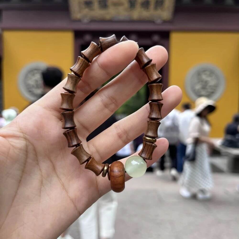 Top Rated Shaolin Zen Guajacwood and Bamboo Bracelet For Rising Fengshui