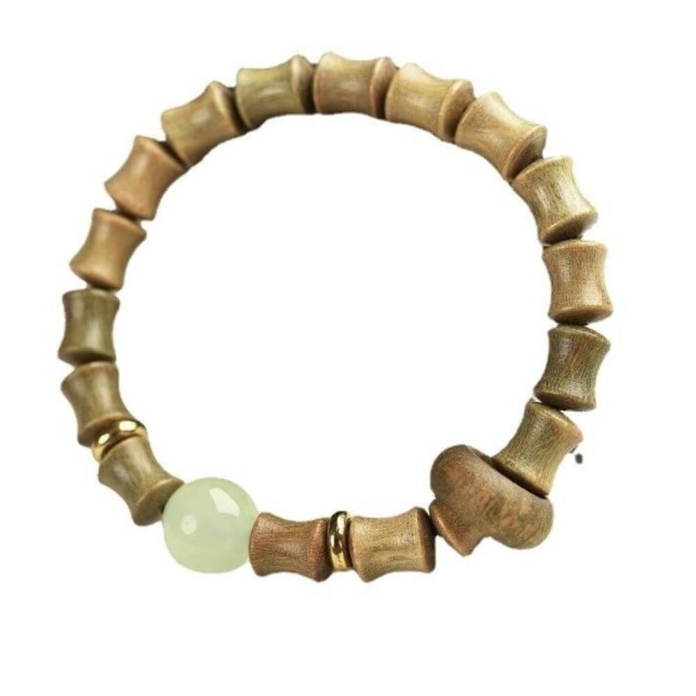 Wholesale Shaolin Zen Guajacwood and Bamboo Bracelet For Rising Fengshui Online